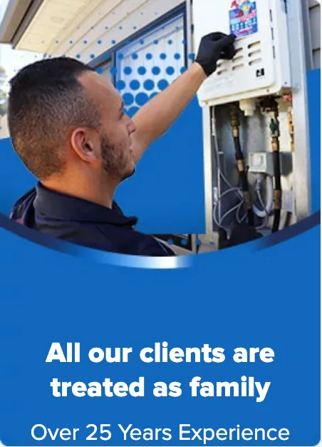 Gas Hero Plumbing Expert fixing a hot water system