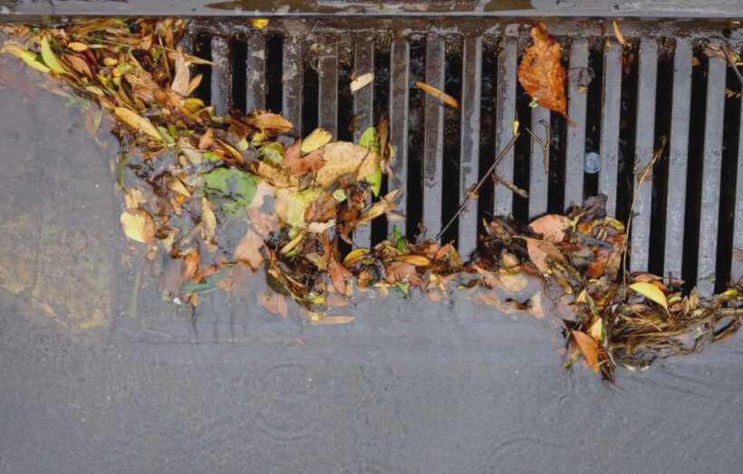Drain Install Sign