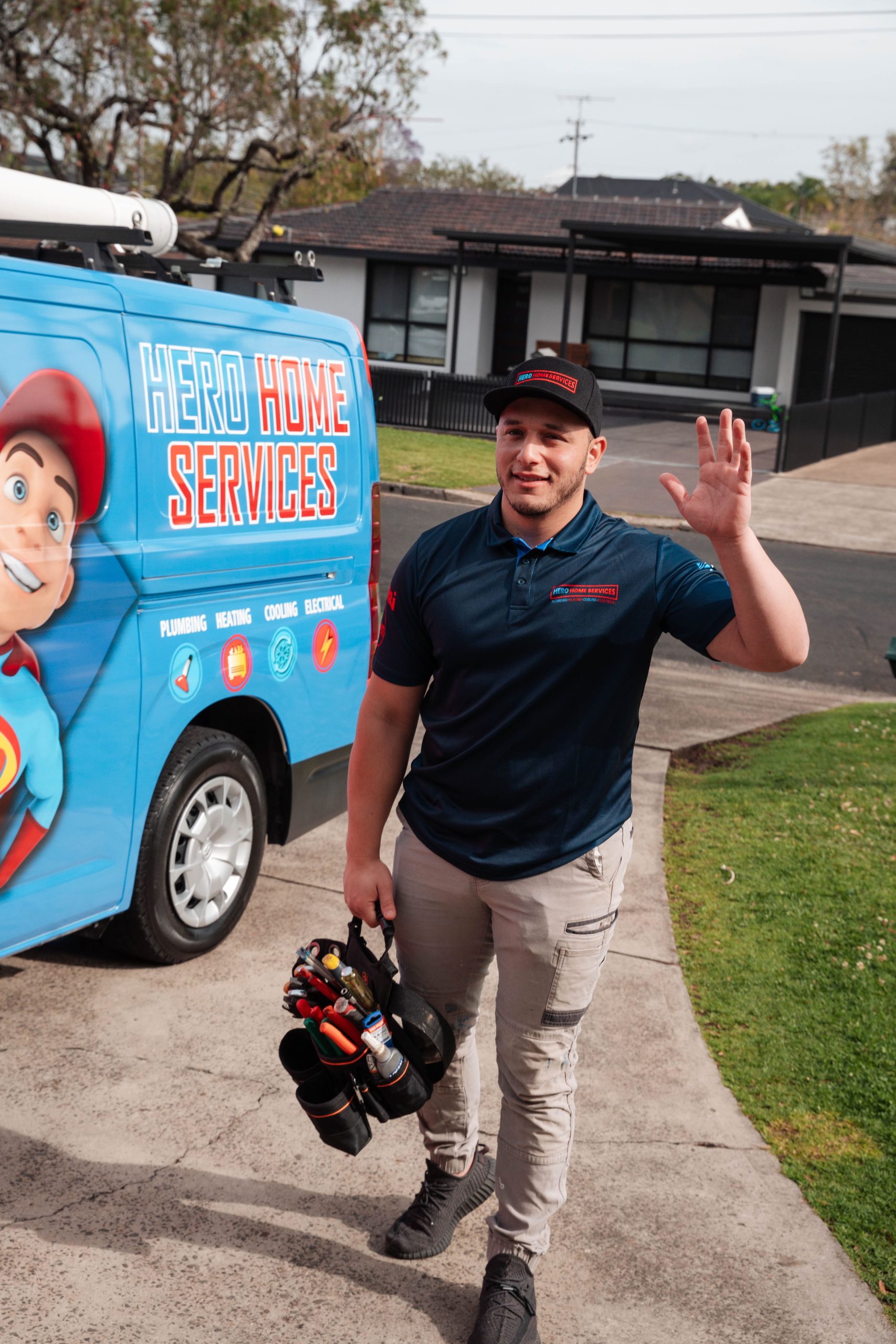 Hero Plumbing licensed plumber on the job in Sydney